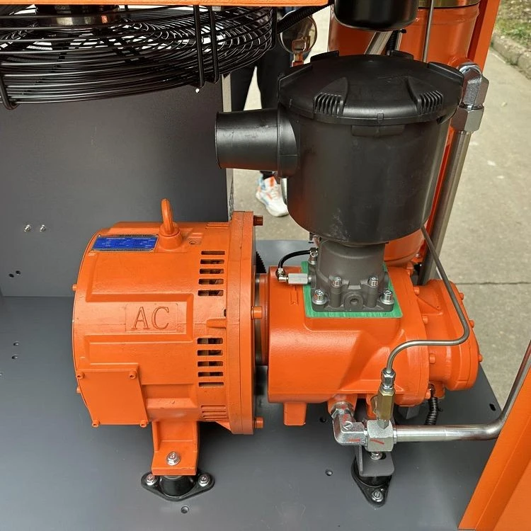 4-in-1 rotary screw air compressor with air dryer
