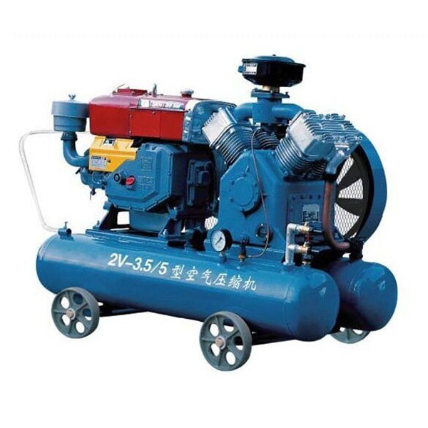 2V-3.5/5 Mobile Diesel Motor Air Compressor With Piston Head
